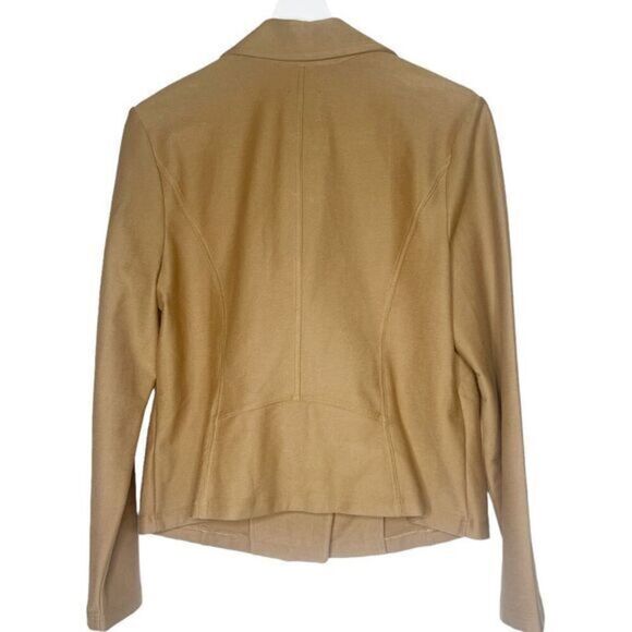 NIC+ZOE Moto Jacket Camel Color Cotton Blend Size Large‎ - Picture 2 of 9